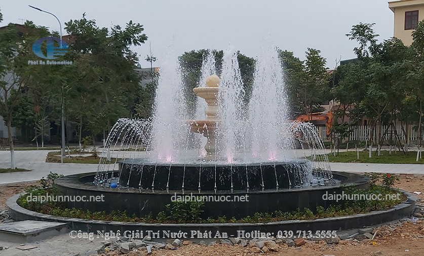 Đài phun nước vườn hoa khu Bồ Sơn Bắc Ninh