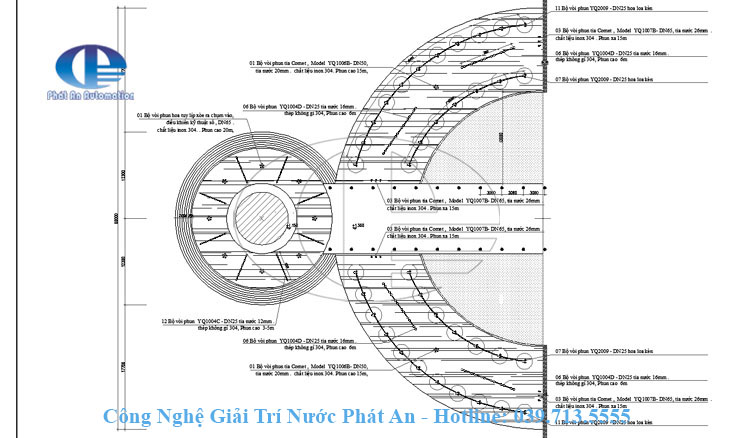 Giải pháp kỹ thuật thi công đài phun nước