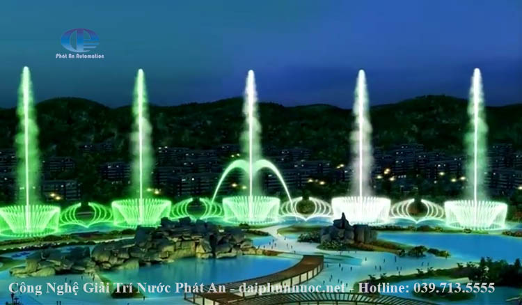 Thi công nhạc nước khu du lịch với mục đích trang trí cảnh quan 5