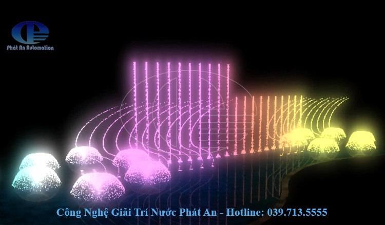 Thiết kế thi công Nhạc Nước LA SAVEUR Hòa Bình Resort 4