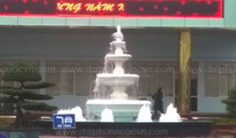 Thi công đài phun nước Bệnh Viện Việt Tiệp Hải Phòng