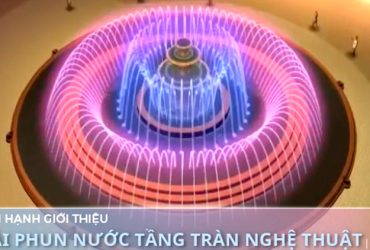 Đài phun nước tầng tràn nghệ thuật đẹp cho công trình