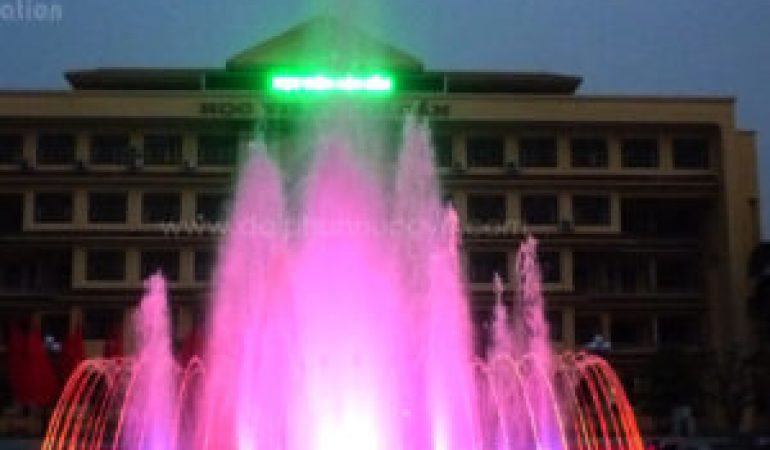 Thi công lắp đặt phun nước nghệ thuật Học Viện Hậu Cần Hà Nội
